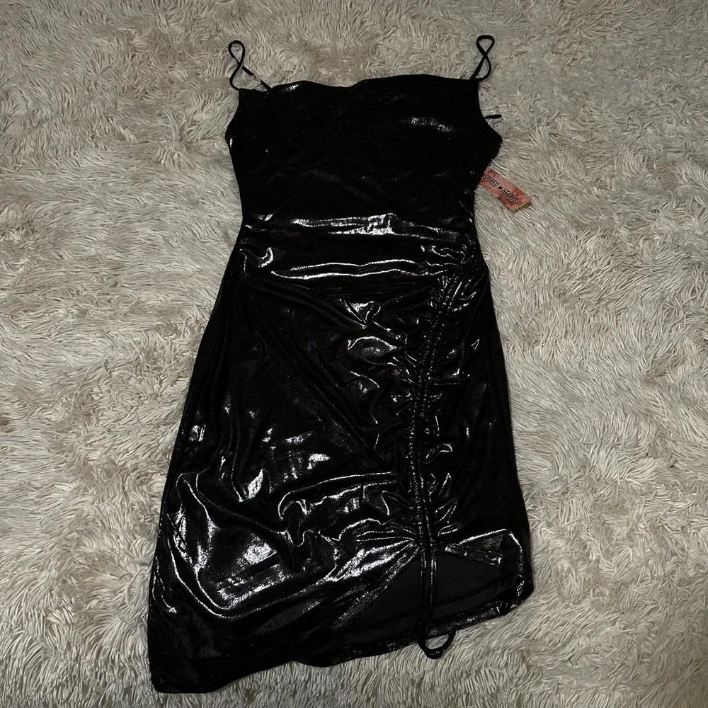 Inspired Hearts Midi Metallic Dress - Picture 2 of 11